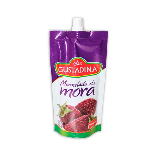 Mermelada Sachet Sabor Mora Gustadina 250 Gr