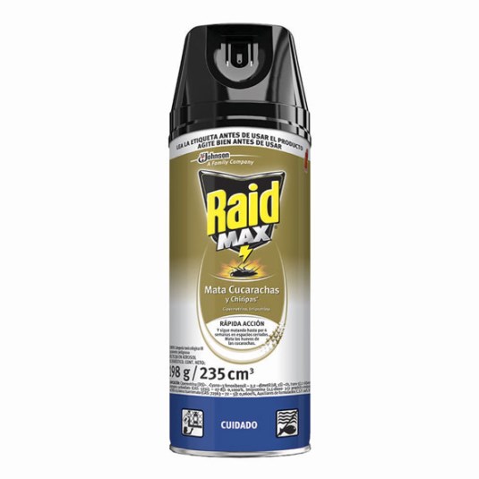 Aerosol Insecticida Raid Max Mata Cucarachas