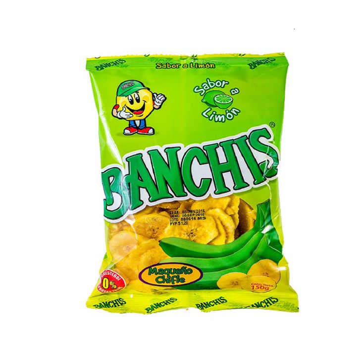 Chifles Sabor Limón Banchis 150 Gr