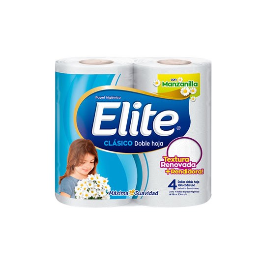 Elite Papel Higienico Manzanilla 16M X4/12