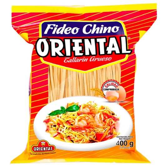 Tallarín Fideo Chino Grueso Oriental 400 Gr