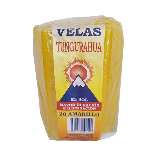 Tungurahua vela color amarillo # 20