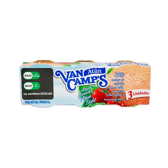 Atún Light Van Camps Pack X 3 de 80 Gr C/U