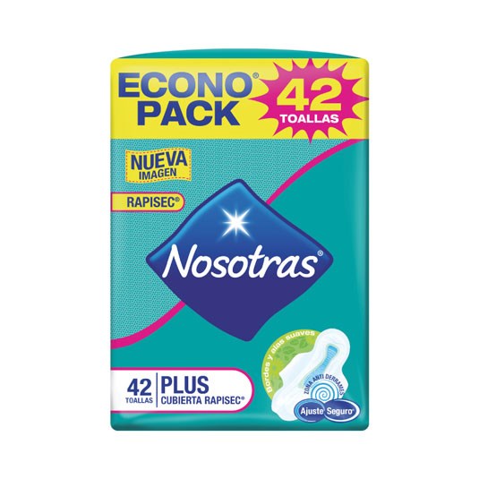 Econopack X 4 Uni Toallas Plus Nosotras