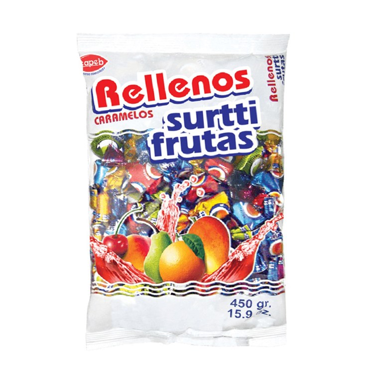 Caramelo Icapeb Surttifrutas Rellenos 450 Gr Caramelo Icapeb Surttifrutas Rellenos 450 Gr