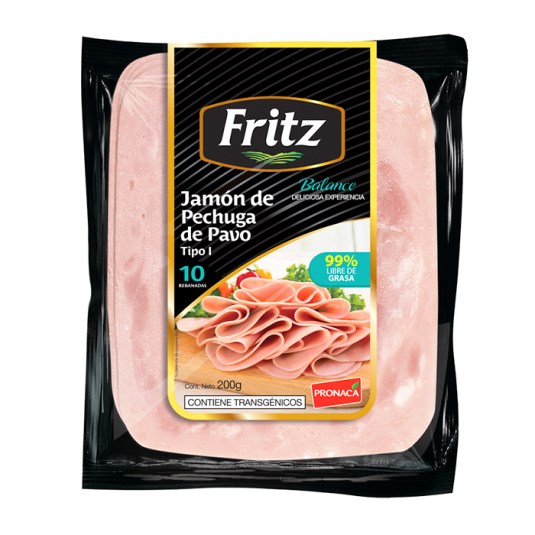 Fritz jamon pechuga de pavo 200 gr.