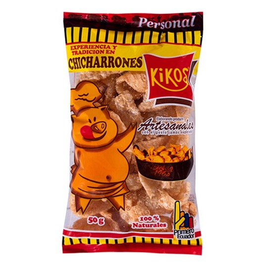 Kikos chicharrones natural para microondas 50 gr.