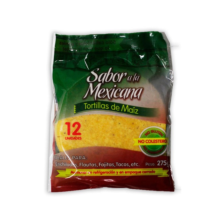 Tortillas De Maíz Sabor a La Mexicana 275 Gr. Tortillas De Maíz Sabor a La Mexicana 275 Gr.