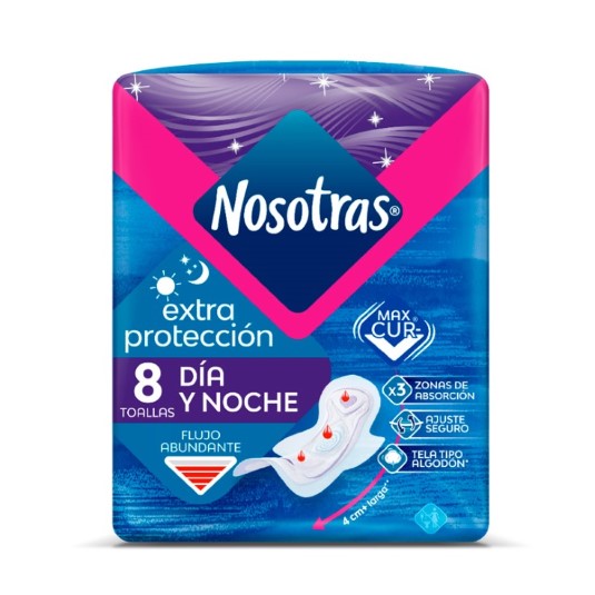 Toallas Higienicas Extraprotección Día y Noche X8 Nosotras