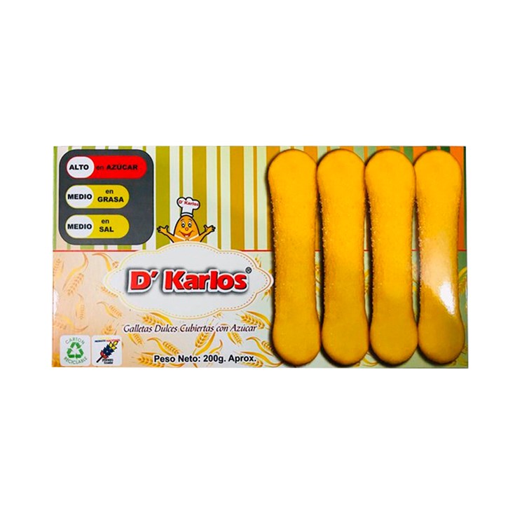 D´karlos bizcotelas 200 gr.