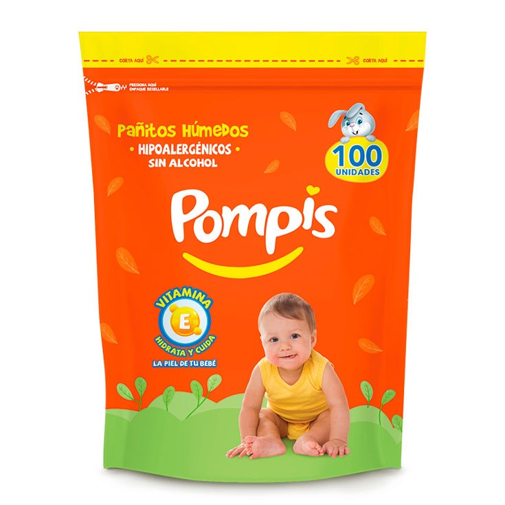 Pañitos Húmedos Doy Pack Pompis X 100 Uni