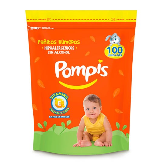 Pañitos Húmedos Doy Pack Pompis X 100 Uni