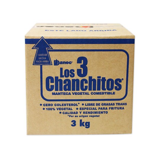 Manteca Bloque Tres Chanchitos 3 Kg