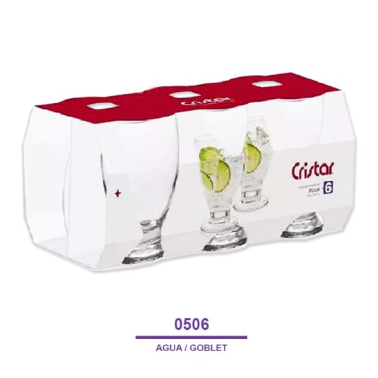 Cristar copa 506cl est lisa/lexing x 6un