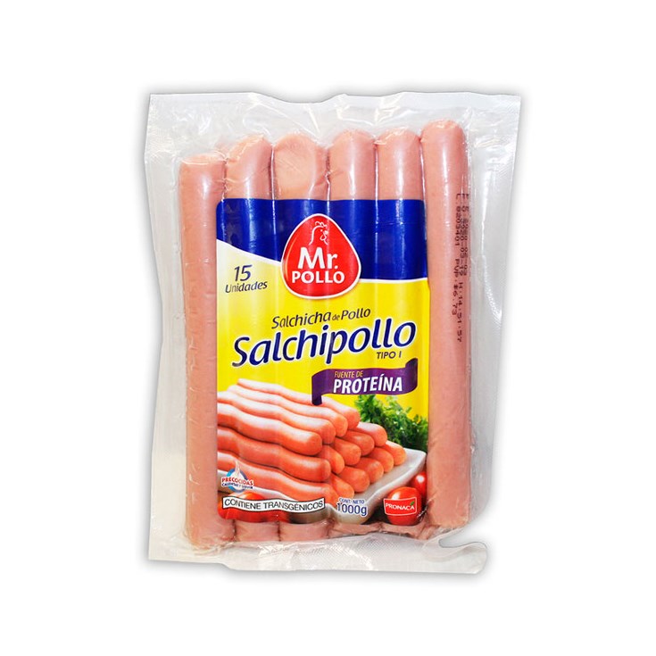 Mr. Pollo Salchicha Económica 1 Kg