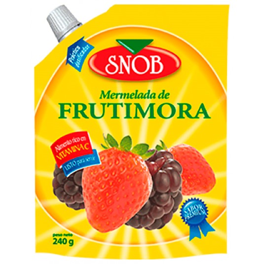 Mermelada Sachet Sabor Frutimora Snob 240 Gr