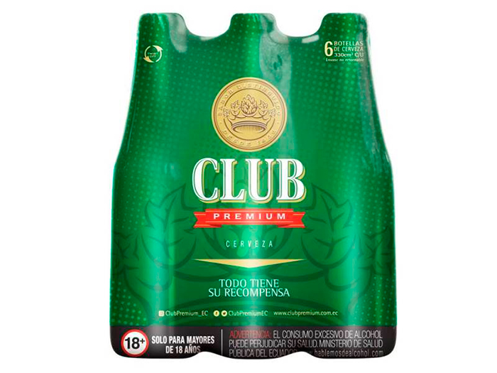 Cerveza Club Premium Twist off 330 ml.