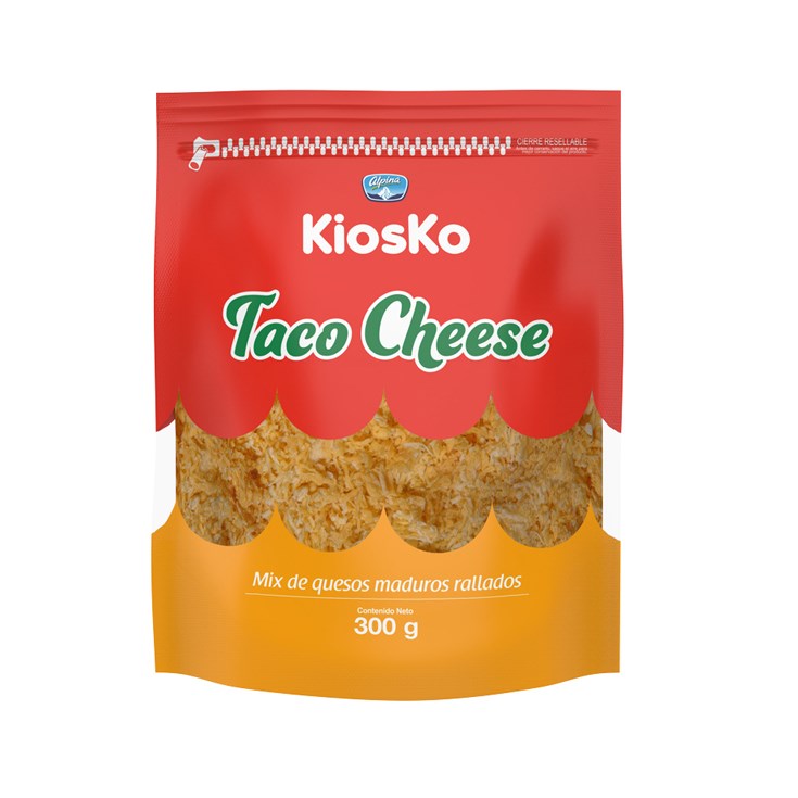 Mezcla De Quesos Rallados Taco Cheese Kiosko 300GR