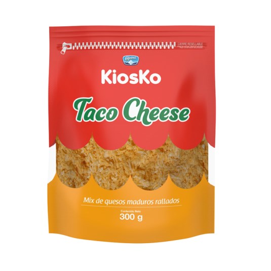 Mezcla De Quesos Rallados Taco Cheese Kiosko 300GR