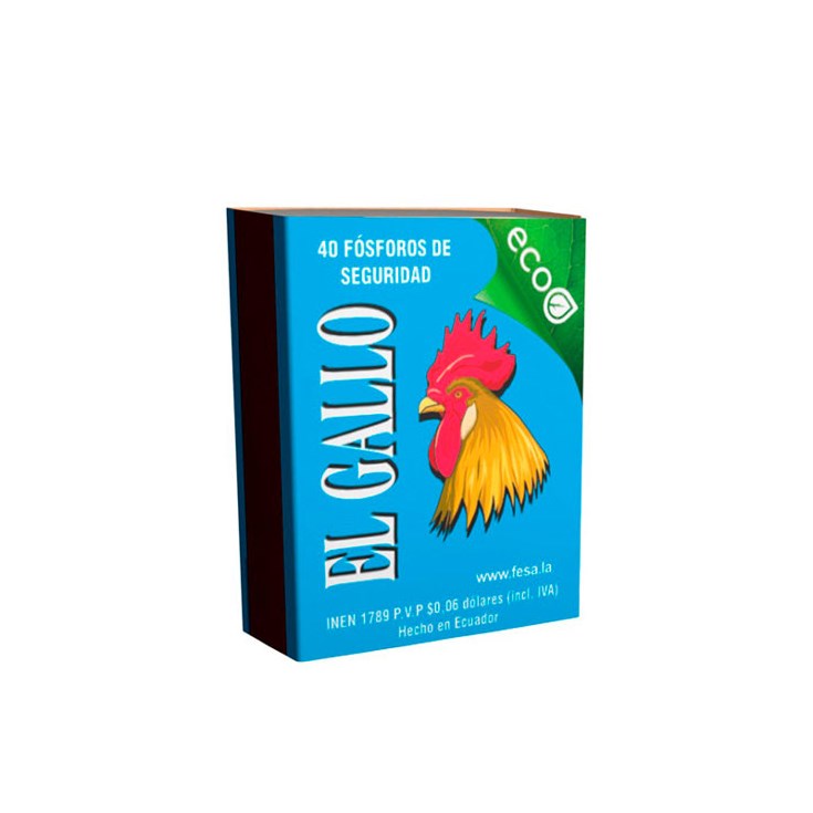 Fósforos De Seguridad El Gallo Paquete X 10 Un