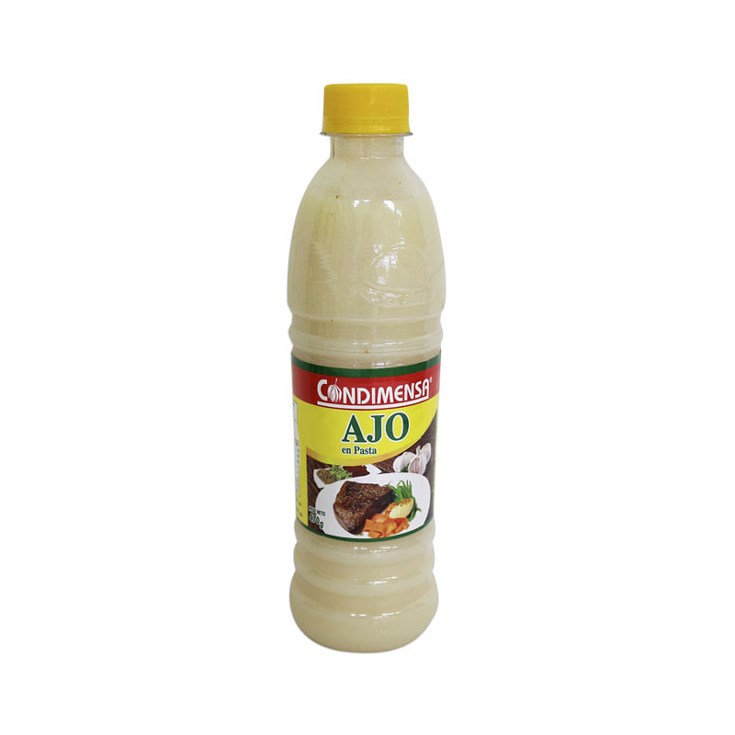 Ajo Pasta Botella Pet Condimensa 470 Gr