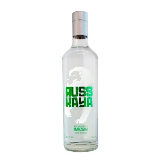 Licor Seco Sabor a Manzana Russkaya 750 ML
