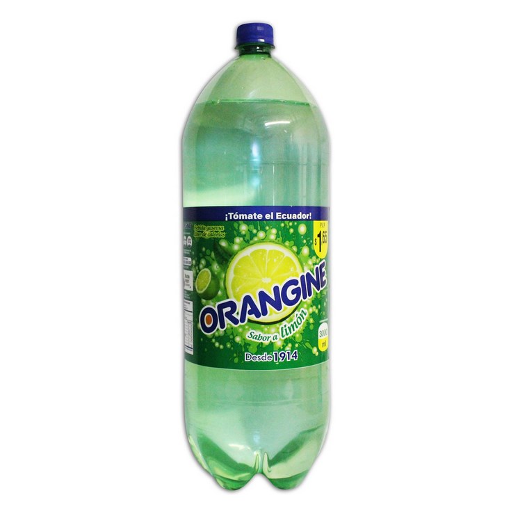 Orangine botella sabor a limon 3 lt.