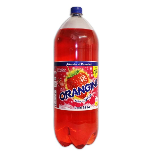 Orangine botella sabor a fresa 3 lt.