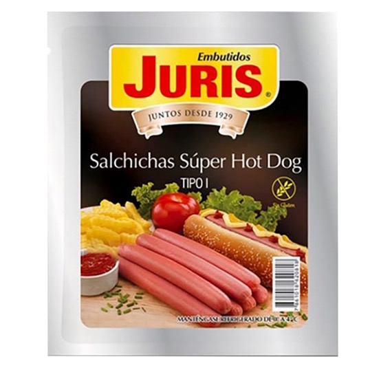 Juris salchicha super hot dog kg.