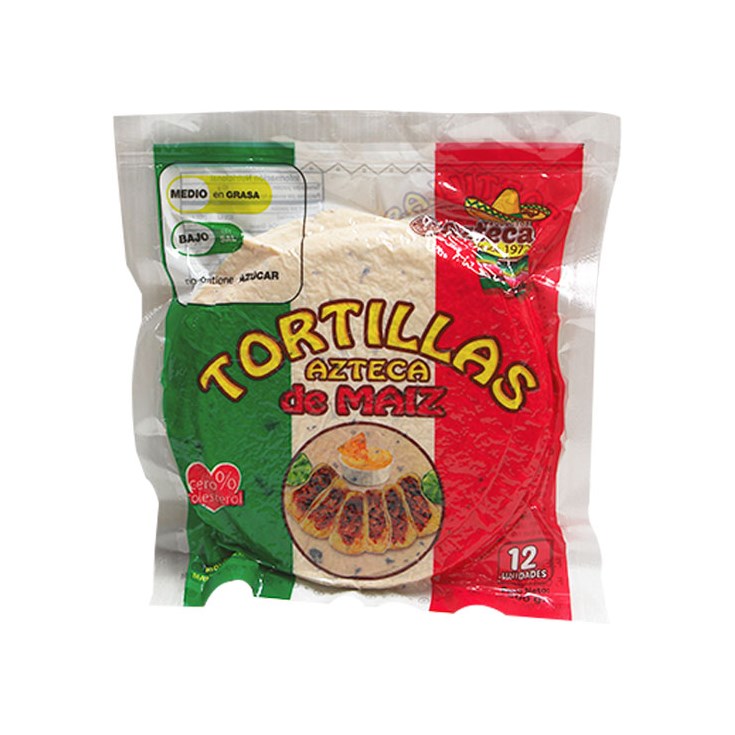 Tortilla Mexicana De Maíz Azteca 300 Gr.