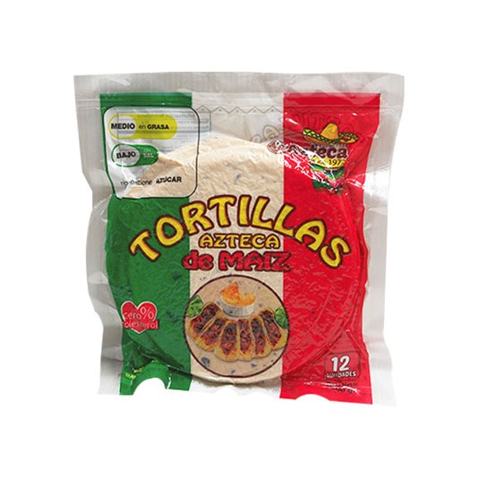 Tortilla Mexicana De Maíz Azteca 300 Gr.