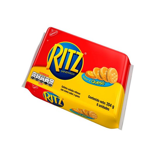 Galleta Sánduche Queso Ritz 204 Gr