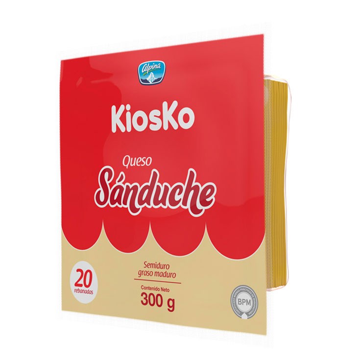 Kiosko queso lonja sanduche 300 gr.