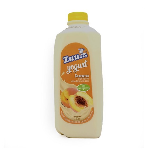 yogurt sabor durazno Zuu 2 lt.