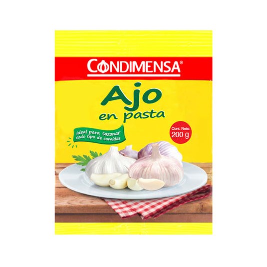 Ajo Pasta Funda Condimensa 200 Gr