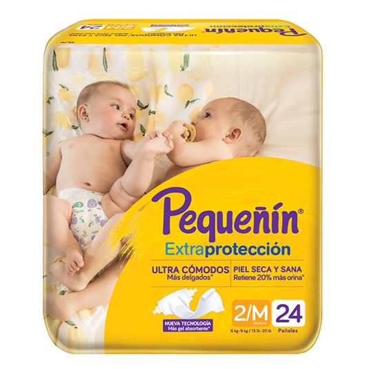 Pequeñin pañal extra proteccion etapa #2 x 24 un (m)