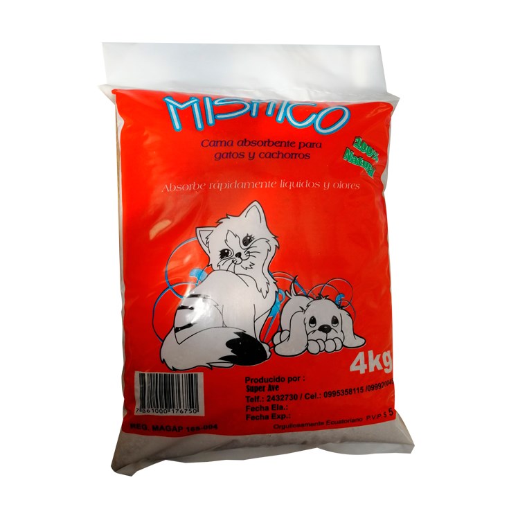 Arena Para Gatos Super Mishico 4 Kg