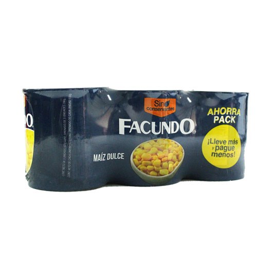 Maíz Dulce Facundo 425 Gr c/u Pack X 3