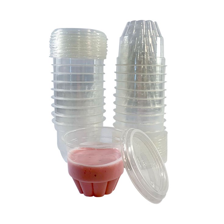 Plast Vaso Gelatinero Tapa Paquete Dimec X 20 