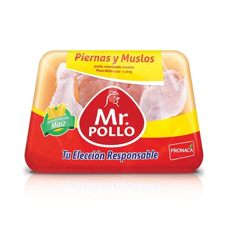 Piernas Muslos Bandeja Mr. Pollo Kg