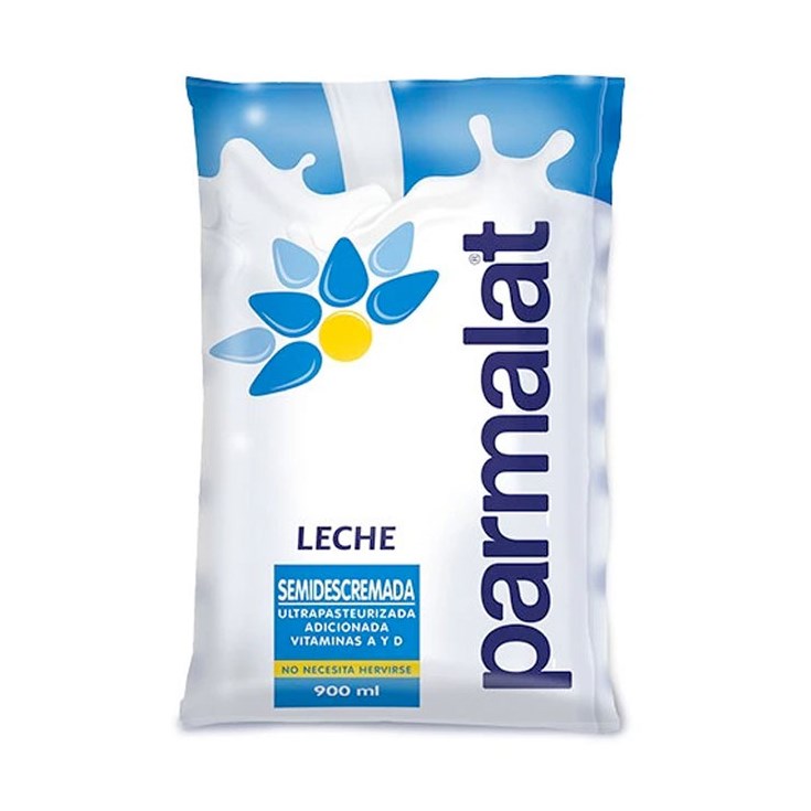 Funda Leche Semidescremada Parmalat 900 Ml.