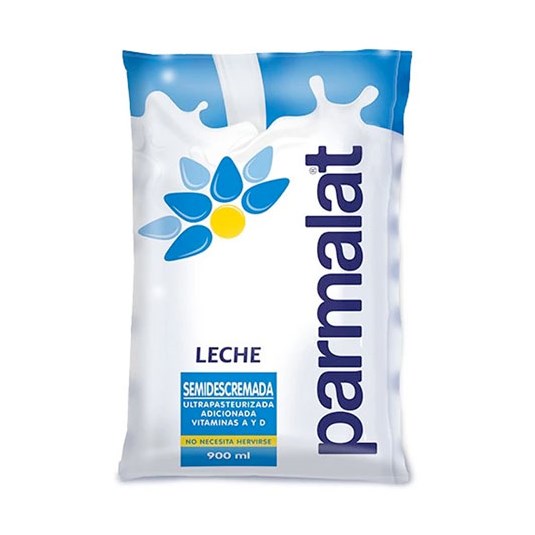 Funda Leche Semidescremada Parmalat 900 Ml.