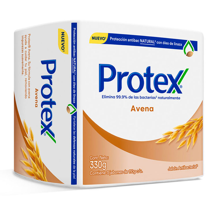 Jabón Tripack Avena Protex 110 Gr