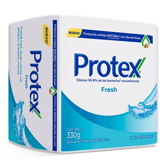 Jabón Tripack Fresh Protex 110 Gr