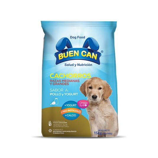 Comida Para Perro Buen Can Cachorro Sabor Pollo 15 Kg