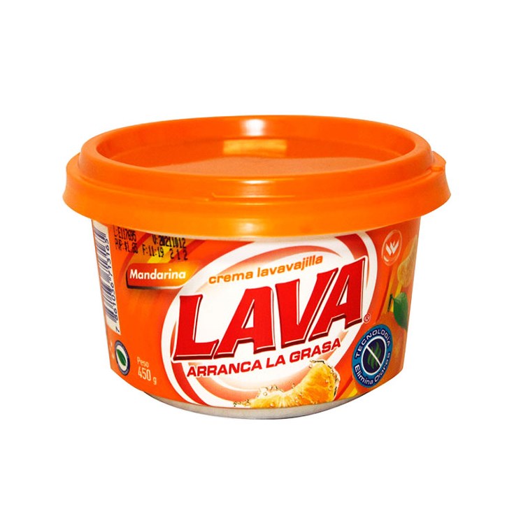 Crema Lavavajilla Floral Mandarina Lava 450 Gr