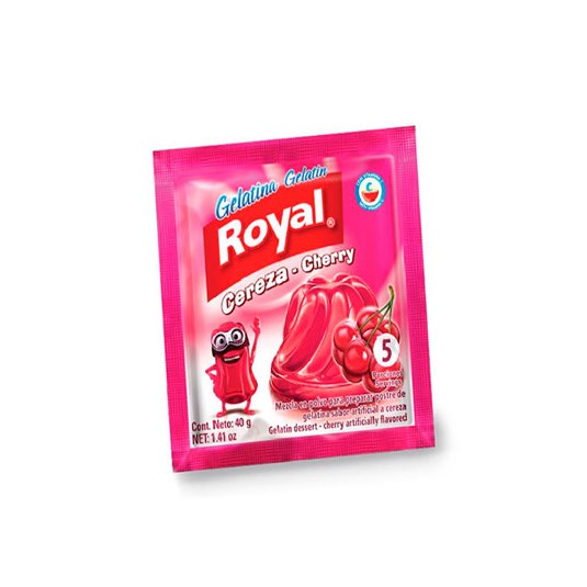 Gelatina Funda Cereza Royal 40 Gr