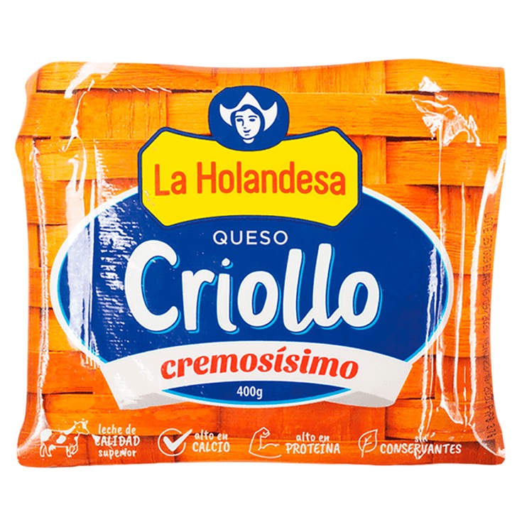 La Holandesa Queso Fresco Criollo 400 Gr.