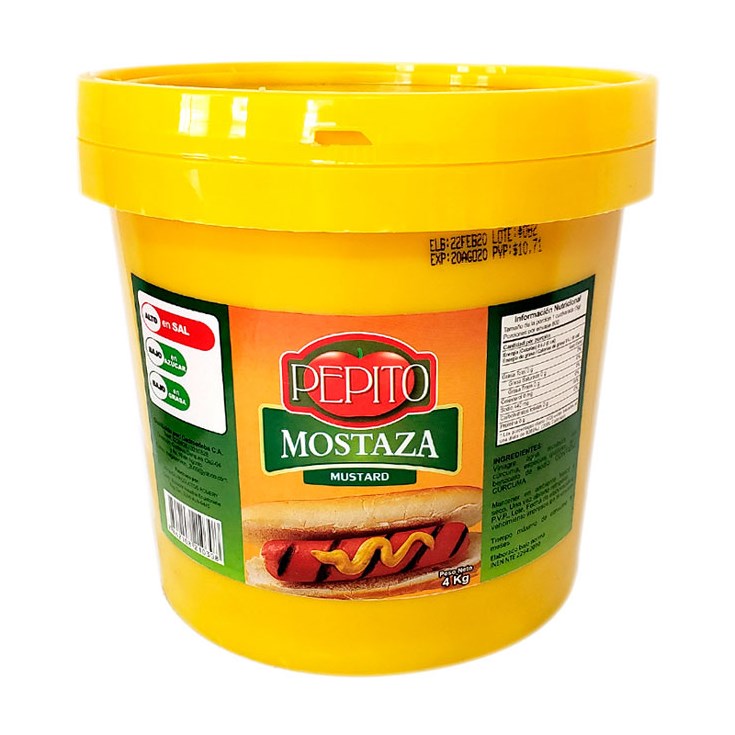 Mostaza Balde Pepito 3.7 Kg