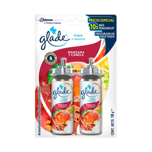 Ambiental toque manzana canela Glade 2 repuesto